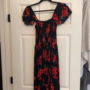 Adorable floral red floral dress…